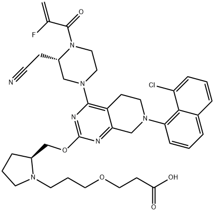 MRTX849 ethoxypropanoic acid Structure